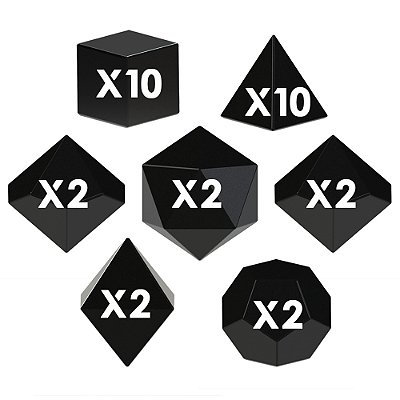 Dark Grey - Conjunto de Dados (30 peças)
