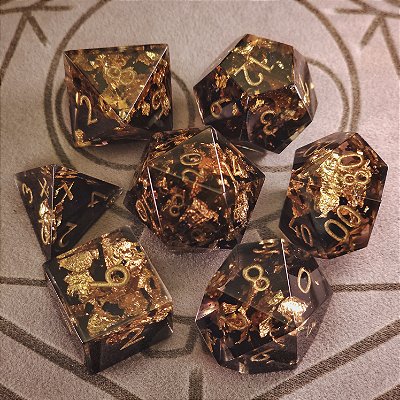 Aurum Ignis - Set de Dados (7 peças)