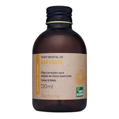 Óleo Vegetal Carreador de Girassol Via Aroma - 120 ml