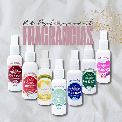 Kit Profissional Deo Colônia Pet Com Avental Impermeável