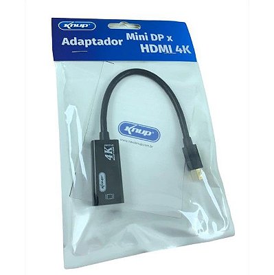 Adaptador Mini DP x HDMI 4K KNUP