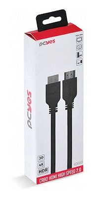 Cabo Hdmi 2.0 4K 2,0mt 30AWG PHM20-2 PCYES