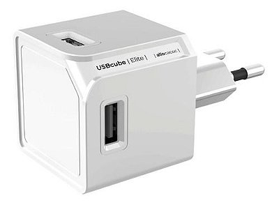 Carregador Multi 4 Portas USB de Parede Universal USBCUBE2 ELG