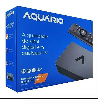 Conversor E Gravador Digital Full Hd Tv DTV-9000 AQUARIO