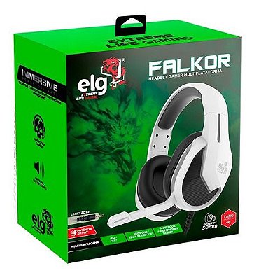 Headset Gamer Falkor com Mic 1,2m HGFK ELG