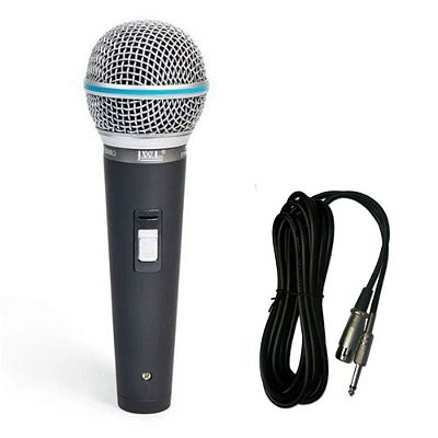 Microfone Profissional Dinâmico Uni-Direcional EMS580 JWL BRASIL