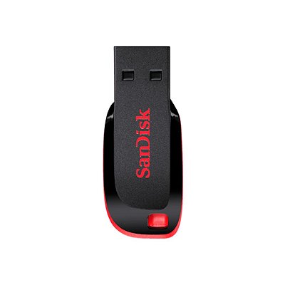 PEN DRIVE SANDISK CRUZER BLADE 16GB USB 2.0 PRETO - SDCZ50-016G-B35