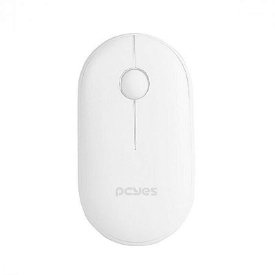 Mouse Sem Fio 1600DPI Bluetooth A Pilha Branco College PCYES