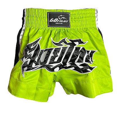 SHORT FIGHT MUAY THAI - BASIC VERDE DRAGÃO - GO FIGHT