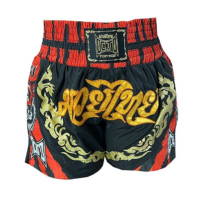 Short Muay Thai Boxe Preto feminino - TA Summer