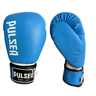 LUVA 12OZ PU - AZUL COM BRANCO MINIMAL ADOMA - PULSER