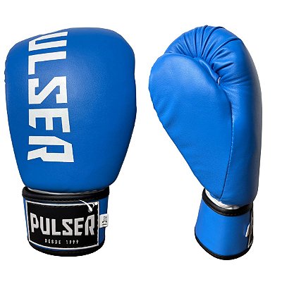 LUVA 12OZ PU - AZUL COM BRANCO MINIMAL ADOMA - PULSER