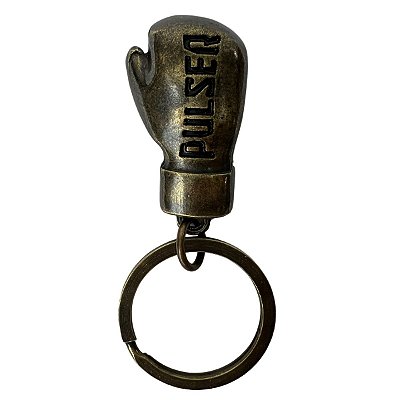 CHAVEIRO OURO RUSTICO ESCRITA PRETA - PULSER