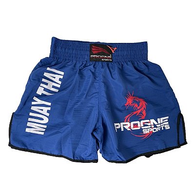 SHORT MUAY THAI MASCULINO - AZUL - PROGNE