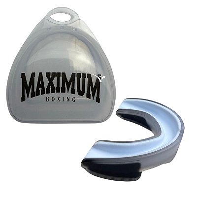 PROTETOR BUCAL SIMPLES C/ ESTOJO - BRANCO - MAXIMUM