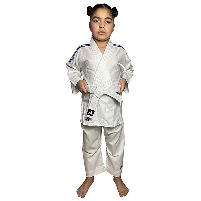 KIMONO INFANTIL TRES LISTRAS C/FAIXA - BRANCO - ADIDAS