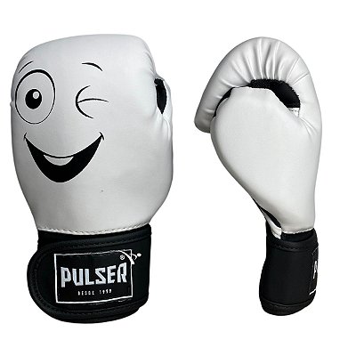 LUVA 06OZ PU INFANTIL - BRANCO DIVERTIDA - PULSER