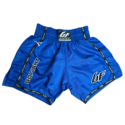 SHORT FIGHT MUAY THAI LONG - BASIC AZUL - GO FIGHT