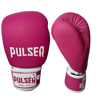 LUVA 12OZ MICROFIBRA - ROSA COM BRANCO MINIMAL ADOMA - PULSER