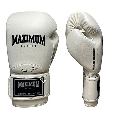 LUVA 16OZ - BRANCO NEW CLASSIC - MAXIMUM