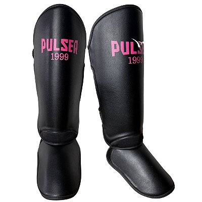 DUPLICADO - CANELEIRA M 20MM PU - PRETO COM BRANCO 1999 - PULSER