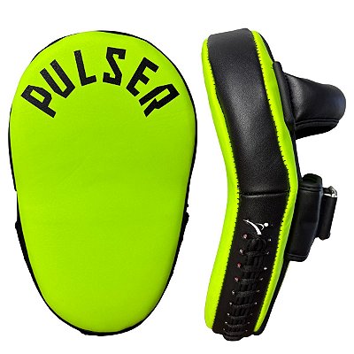 MANOPLA LONGA C/ PEGADOR - PRETO COM VERDE LIMÃO - PULSER