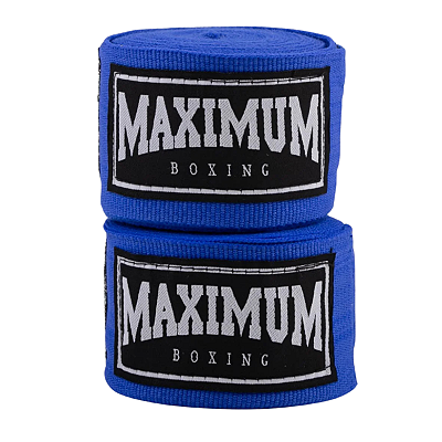 PAR BANDAGEM ATADURA ELÁSTICA - AZUL - MAXIMUM