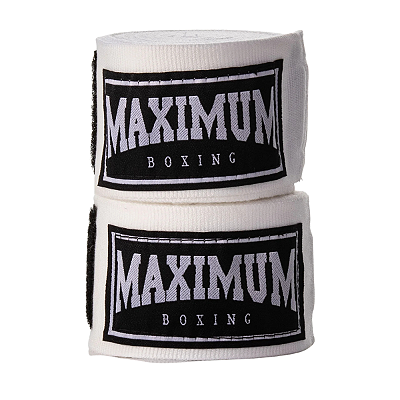 PAR BANDAGEM ATADURA ELÁSTICA - BRANCO - MAXIMUM