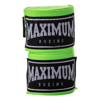 PAR BANDAGEM ATADURA ELÁSTICA - VERDE - MAXIMUM