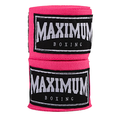 PAR BANDAGEM ATADURA ELÁSTICA - ROSA - MAXIMUM