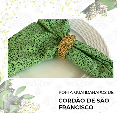 Porta-Guardanapos C. de S. Fran. Dourado