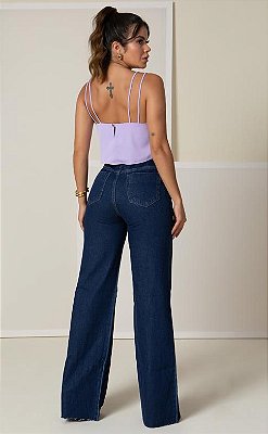 BLUSA SOLTA ALÇAS DUPLAS - LAVANDA