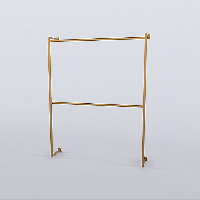 Arara de Parede 150cm 2 Cabideiros Removíveis Paris Fashion