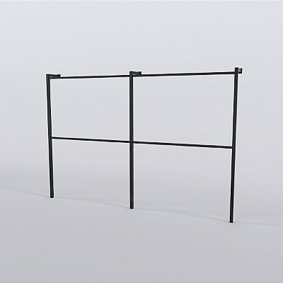 Arara de Parede Tubo Quadrado - Tiger Max S