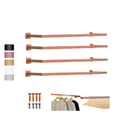 Arara de Parede 120cm Reforçada Kit c/ 4