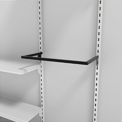 Régua RG Magazine 60x30 - Suporte para Cremalheira de Loja - Para Cabideiros e Prateleiras