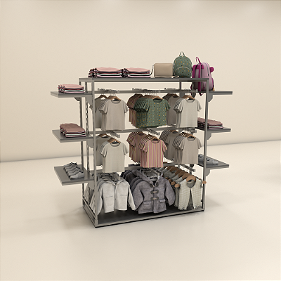 Arara Centro de Loja Magazine AR 20 - Ilha Modular para Roupas