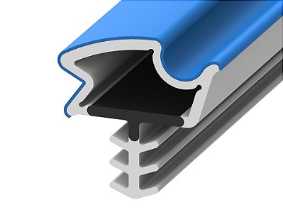 Vedação de Porta Central 8,5mm Cinza Claro – Rolo com 50m para Isolamento e Proteção