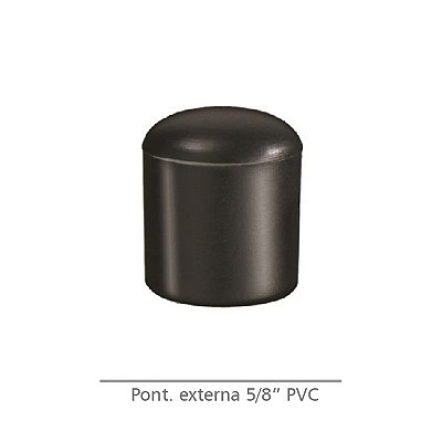 Ponteira externa 5/8" para tubo metalon PVC 100 peças
