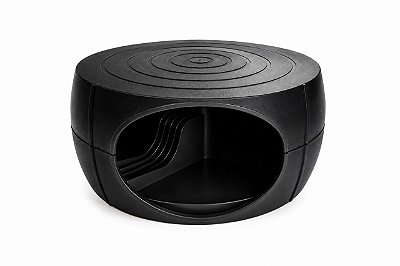 Suporte para Monitor Preto – Conforto Ergonômico e Organização para sua Mesa