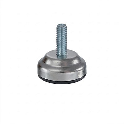 Sapata Niveladora Niquelada 35mm – Rosca 5/16” x 1” | Kit com 100 Unidades de Alta Qualidade