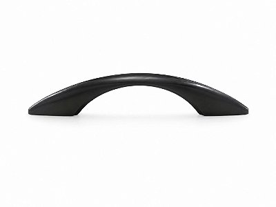 Puxador Alça Plástico Curvo 96mm Preto – 10 Peças
