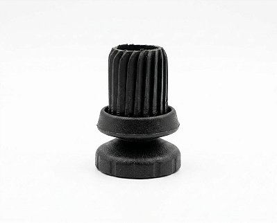 Sapata Articulada para Tubo 7/8” Preta – Kit com 12 Unidades para Nivelamento e Proteção de Móveis