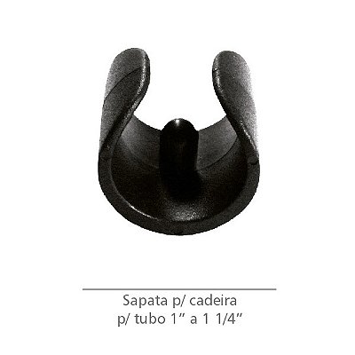 Sapata para Cadeira Tubular 1” até 1.1/4” – Kit com 12 Unidades para Proteção e Estabilidade