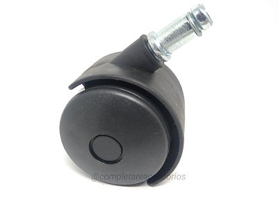 Rodízio para Cadeira Pino 11mm Preto – Kit com 5 Unidades para Substituição Rápida e Econômica