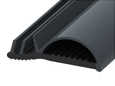 Vedação Lateral de Porta 15mm Cinza Grafite – Rolo com 50m para Isolamento e Acabamento