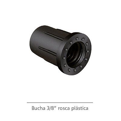 Bucha com Rosca Plástica 3/8" – Kit com 100 Unidades