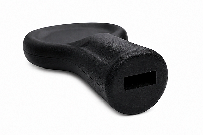 Puxador Flange Chato Preto para Cadeira – Kit com 12 Unidades