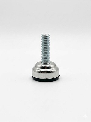 Sapata Niveladora Niquelada 20mm – Rosca 1/4” x 3/4” | Kit com 100 Unidades de Alto Acabamento