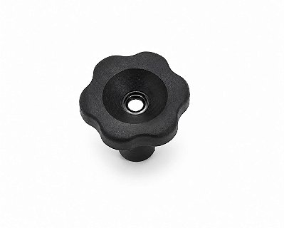 Manípulo Plástico Redondo 5/16" com Rosca Interna - KIT 12 peças